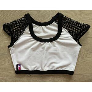 NWOT Bad Kitty Fishnet Crop Top